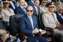 Egyptian President Abdel Fattah al-Sisi and defence Minister Mohamed Ahmed Zaki in Cairo, Egypt, July 22, 2018. PHOTO BY REUTERS/The Egyptian Presidency