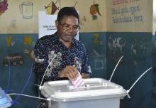 Zanzibar's President Ali Mohamed Shein of the ruling CCM party casts his ballot at Bungi primary school in Zanzibar, Tanzania March 20, 2016, during re-election after the Zanzibar Electoral Commission (ZEC) nullification of the October 25 General Elections due to fraud. PHOTO BY REUTERS/Emmanuel Herman