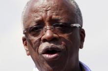 Uganda's former Prime Minister Amama Mbabazi arrives to attend a gathering in Jinja town in eastern Uganda, September 10, 2015. PHOTO BY REUTERS/James Akena