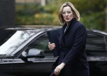 Britain's Home Secretary Amber Rudd arrives in Downing Street for a cabinet meeting, in London, November 15, 2016. PHOTO BY REUTERS/Peter Nicholls