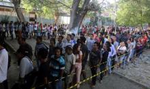 East Timorese wait in line to cast their ballot in parliamentary elections in Dili, East Timor, July 22, 2017. PHOTO BY REUTERS /Lirio da Fonseca