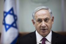 Israel's Prime Minister Benjamin Netanyahu attends the weekly cabinet meeting in Jerusalem, October 26, 2014. PHOTO BY REUTERS/Abir Sultan