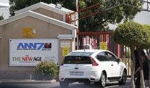 An entrance to the ANN7 Television and The New Age newspaper offices, owned by the Gupta family, is seen in Midrand, Johannesburg, South Africa, April 14, 2016. PHOTO BY REUTERS/Siphiwe Sibeko