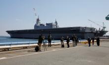 Japan Maritime Self-Defense Force's (JMSDF) latest Izumo-class helicopter carrier DDH-184 Kaga is seen after a handover ceremony for the JMSDF by Japan Marine United Corporation in Yokohama, Japan, March 22, 2017. PHOTO BY REUTERS/Toru Hanai