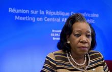 Central African Republic President Catherine Samba-Panza attends an European Union-Africa summit in Brussels, April 2, 2014. PHOTO BY REUTERS/Alain Jocard