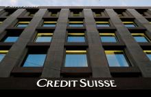 he Credit Suisse logo is pictured on a bank in Geneva, Switzerland, October 17, 2017. PHOTO BY REUTERS/Denis Balibouse