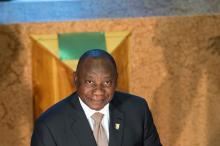 South African President Cyril Ramaphosa. PHOTO BY REUTERS/Rodger Bosch/Pool 