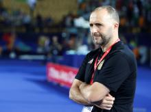 Algeria coach Djamal Belami. PHOTO BY REUTERS/Amr Abdallah Dalsh