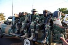 Members of the regional ECOWAS force from Senegal are seen at the Denton check point in Banjul, Gambia, January 22, 2017. PHOTO BY REUTERS/Afolabi Sotunde