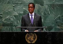 Zambia's President Edgar Chagwa Lungu addresses the 74th session of the United Nations General Assembly at U.N. headquarters in New York City, New York, U.S., September 25, 2019. PHOTO BY REUTERS/Lucas Jackson