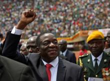 Emmerson Mnangagwa arrives to be sworn in as Zimbabwe's president in Harare, Zimbabwe, November 24, 2017. PHOTO BY REUTERS/Siphiwe Sibeko