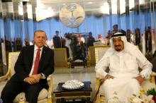 Turkish President Tayyip Erdogan meets with Saudi Arabia's King Salman bin Abdulaziz Al Saud in Jeddah, Saudi Arabia, July 23, 2017. PHOTO BY REUTERS/Kayhan Ozer/Presidential Palace