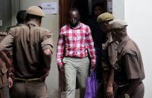 Tanzanian investigative journalist Erick Kabendera arrives at the Kisutu Residents Magistrate Court in Dar es Salaam, Tanzania, August 19, 2019. PHOTO BY REUTERS/Emmanuel Herman