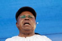 Congolese opposition leader Etienne Tshisekedi addresses a political rally in the Democratic Republic of Congo's capital Kinshasa, July 31, 2016. PHOTO BY REUTERS/Kenny Katombe