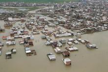 An aerial view of flooding in Golestan province, Iran, March 27, 2019. PHOTO BY BY REUTERS/Official Iranian President website