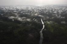 An aerial view of Garamba forest in Haute Uele region of northeastern Congo, February 21, 2009. PHOTO BY REUTERS/Finbarr O'Reilly