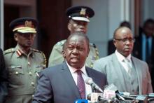 Kenya's interior minister Fred Matiang'i speaks during a press conference in Nairobi, Kenya, January 31, 2018. PHOTO BY REUTERS/Baz Ratner