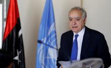 Ghassan Salame, U.N. Libya envoy, arrives for a meeting in Tunis, Tunisia, September 26, 2017. PHOTO BY REUTERS/Zoubeir Souissi