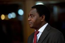 Presidential candidate for the United Party for National Development (UPND) Hakainde Hichilema is pictured during a break from a live television debate in Lusaka, Zambia, January 15, 2015. PHOTO BY REUTERS/Rogan Ward