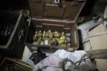 Hand grenades stored at a security force base in a file picture. PHOTO BY REUTERS/Khaled Abdullah