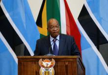 Jacob Zuma, president of South Africa speaks during the Botswana-South Africa Bi-National Commission (BNC) in Pretoria, South Africa, November 11, 2016. PHOTO BY REUTERS/Siphiwe Sibeko