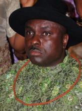 Former governor of Nigeria's Delta state James Ibori attends a social function in Lagos, December 10, 2009. PHOTO BY REUTERS/Stringer