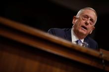 U.S. Secretary of Defense James Mattis testifies before a Senate Armed Services Committee hearing on the "Political and Security Situation in Afghanistan" on Capitol Hill in Washington, U.S., October 3, 2017. PHOTO BY REUTERS/Aaron P. Bernstein