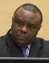 Jean-Pierre Bemba of the Central African Republic sits at the opening of his trial in The Hague