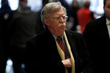 Former U.S. Ambassador to the United Nations John Bolton arrives for a meeting with U.S. President-elect Donald Trump at Trump Tower in New York, U.S., December 2, 2016. PHOTO BY REUTERS/Mike Segar