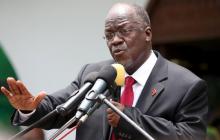 Tanzania's President John Pombe Magufuli addresses members of the ruling Chama Cha Mapinduzi Party (CCM) at the party's sub-head office on Lumumba road in Dar es Salaam, Tanzania, October 30, 2015. PHOTO BY REUTERS/Emmanuel Herman