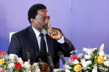 Democratic Republic of Congo's President Joseph Kabila addresses a news conference at the State House in Kinshasa, Democratic Republic of Congo, January 26, 2018. PHOTO BY REUTERS/Kenny Katombe