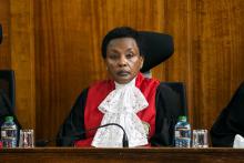 Kenya’s deputy chief justice Philomena Mwilu presides during a ruling laying out the reasons for annulling presidential election in Kenya's Supreme Court in Nairobi, Kenya, September 20, 2017. PHOTO BY REUTERS/Baz Ratner