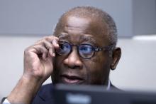 Former Ivory Coast President Laurent Gbagbo awaits the start of his trial at the International Criminal Court in The Hague, Netherlands, January 28, 2016. PHOTO BY REUTERS/Peter Dejong