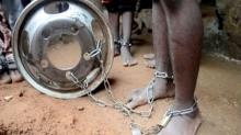 People with chained legs are pictured after being rescued from a building in the northern city of Kaduna, Nigeria September 26, 2019, in this grab obtained from a video. PHOTO BY REUTERS/TELEVISION CONTINENTAL