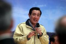 Taiwan president Ma Ying-jeou answers a question during a news conference after his trip to the disputed Itu Aba or Taiping island in the South China Sea, in Taipei, Taiwan, January 28, 2016. PHOTO BY REUTERS/Pichi Chuang