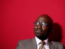 South Africa's Finance Minister Malusi Gigaba speaks with journalists at the World Economic Forum on Africa 2017 meeting in Durban, South Africa, May 5, 2017. PHOTO BY REUTERS/Rogan Ward