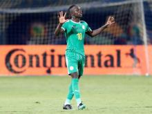 Senegal's Sadio Mane celebrates scoring their third goal. PHOTO BY REUTERS/Suhaib Salem