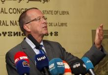 United Nations Special Representative and Head of the UN Support Mission in Libya, Martin Kobler speaks during a news conference in Tripoli, November 22, 2015. PHOTO BY REUTERS/Ismail Zitouny