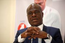 Martin Fayulu, the joint opposition presidential candidate in Democratic Republic of Congo, speaks during an interview with Reuters in the capital Kinshasa, December 20, 2018.REUTERS/Baz Ratner