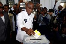 Martin Fayulu, Congolese joint opposition Presidential candidate, casts his vote at a polling station in Kinshasa, Democratic Republic of Congo, December 30, 2018. PHOTO BY REUTERS/Baz Ratner