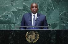 President of Botswana Mokgweetsi Eric Keabetswe Masisi addresses the 73rd session of the United Nations General Assembly at U.N. headquarters in New York, U.S., September 27, 2018. PHOTO BY REUTERS/Carlo Allegri