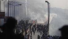 Member of muslim brotherhood protest ouster of Mohamed Mursi