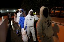 Ivorian migrants returning from Libya arrive at the Felix Houphouet Boigny International airport in Abidjan, Ivory Coast, November 22, 2017. PHOTO BY REUTERS/Luc Gnago