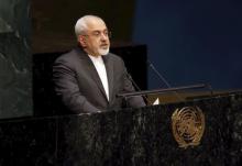 Iranian Foreign Minister Mohammad Javad Zarif speaks at the United Nations during the Opening Meeting of the 2015 Review Conference of the Parties to the Treaty on the Non-Proliferation of Nuclear Weapons (NPT) at United Nations headquarters in New York, April 27, 2015. PHOTO BY REUTERS/Mike Segar