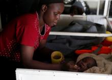 A migrant rests on the migrant search and rescue ship Sea-Watch 3, operated by German NGO Sea-Watch, off the coast of Malta in the central Mediterranean Sea, January 4, 2019. PHOTO BY REUTERS/Darrin Zammit Lupi