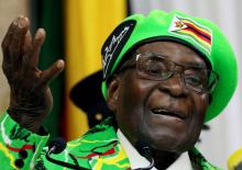 Former Zimbabwean President Robert Mugabe addressed a meeting of his party's youth league in Harare, Zimbabwe, October 7, 2017. PHOTO BY REUTERS/Philimon Bulawayo