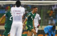 Nabil Bentaleb of Algeria celebrates his goal against Senegal during their 2015 African Cup of Nations Group C soccer match in Malabo, January 27, 2015. PHOTO BY REUTERS/Amr Abdallah Dalsh