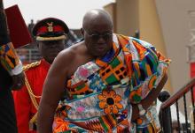 Ghana's new President Nana Akufo-Addo walks during the swearing in ceremony at Independence Square in Accra, Ghana, January 7, 2017. PHOTO BY REUTERS/Luc Gnago