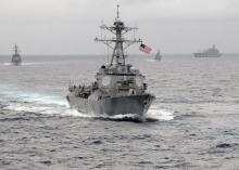 The US Navy guided-missile destroyer USS Lassen sails in the Pacific Ocean in a November 2009 photo provided by the U.S. Navy. PHOTO BY REUTERS/US Navy