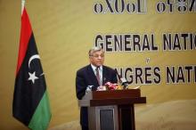 Nouri Abusahmain, president of the General National Congress (GNC), speaks during a ceremony in Tripoli, January 30, 2014. PHOTO BY REUTERS/Ismail Zitouny